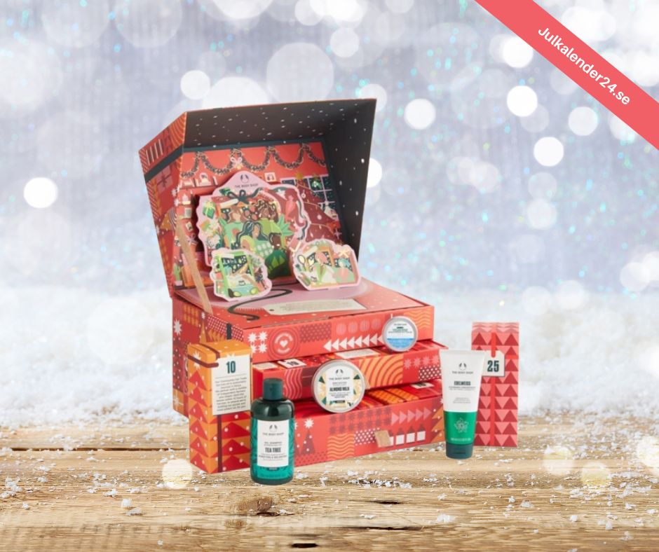 Body Shop julkalender 2024 Få unika skönhetsprodukter!