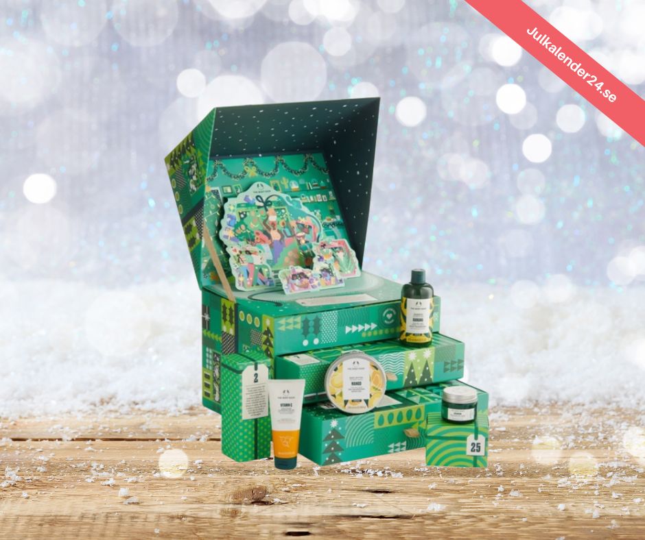 Body Shop julkalender 2024 Få unika skönhetsprodukter!